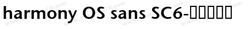 harmony OS sans SC6字体转换
